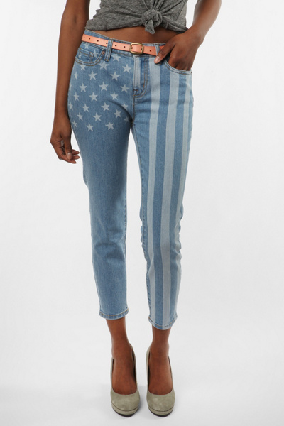 BDG High-Rise Grazer Cigarette Jean - American Flag