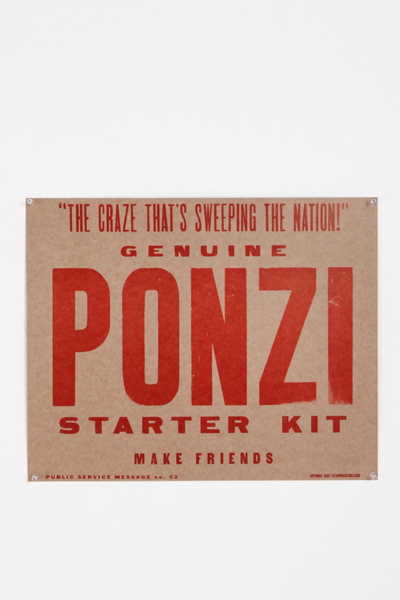 Thumbnail image for Ponzi Scheme Print by Yee