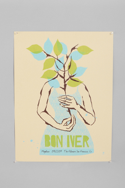 Thumbnail image for Bon Iver Print by Methane Studios