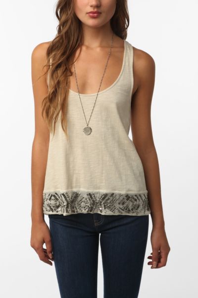 Ecote Embroidered Swing Tank Top