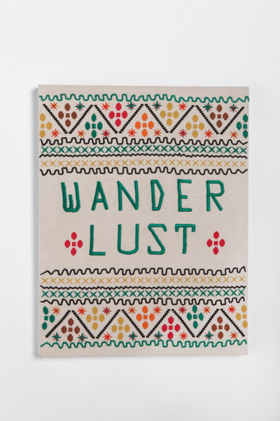 Wanderlust Embroidered Wall Art Urban Outfitters