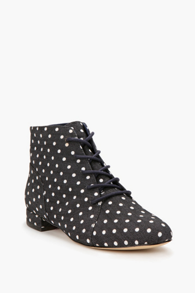 Kimchi Blue Polka Dot Canvas Boot