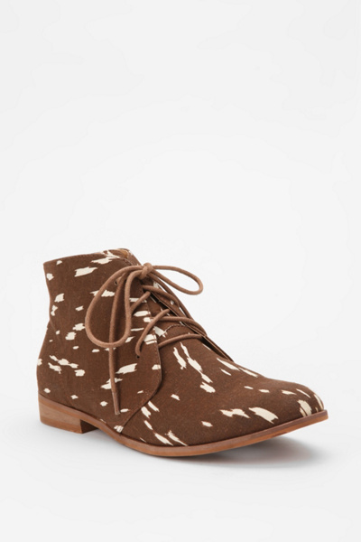 Ecote Printed Canvas Bootie