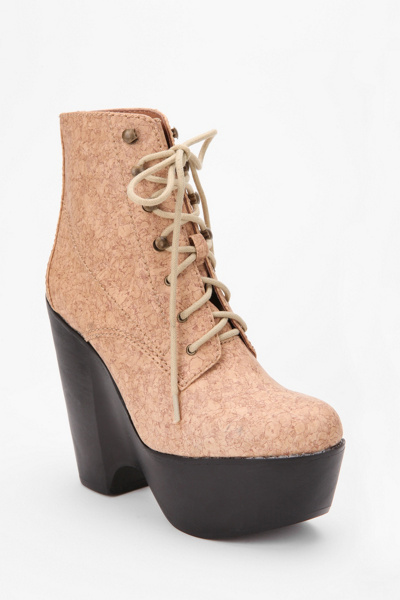 Jeffrey Campbell Cork Tardy Wedge Boot