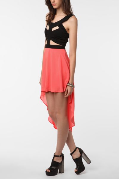 Reverse Cutout HighLow Dress - Urban Outfitters