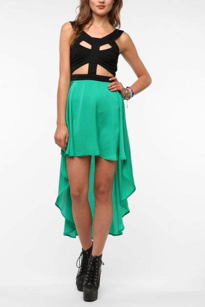 Reverse Cutout HighLow Dress - Urban Outfitters