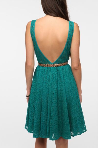 Pins And Needles Backless Lace Dress Urban Outfitters
