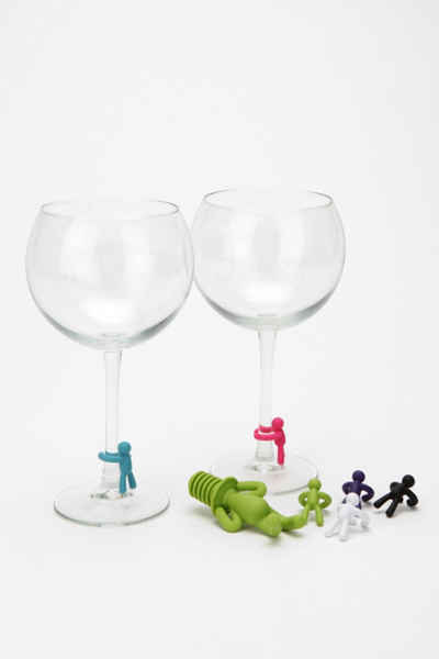 Drinking Buddy Wine Charms and Stopper Set