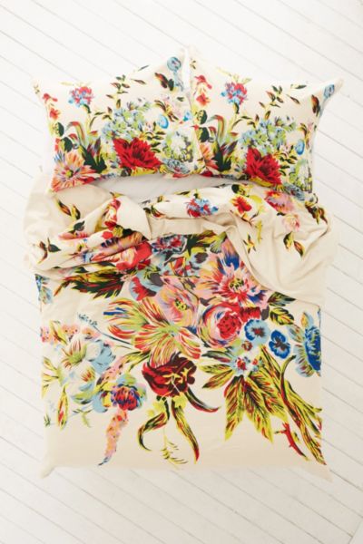 Romantic Floral Scarf Duvet Cover - Urban Outfitters