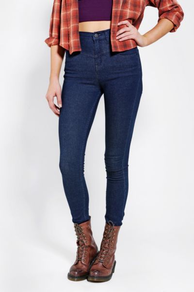 BDG Seamed High-Rise Jean - Pure Blue - Urban Outfitters