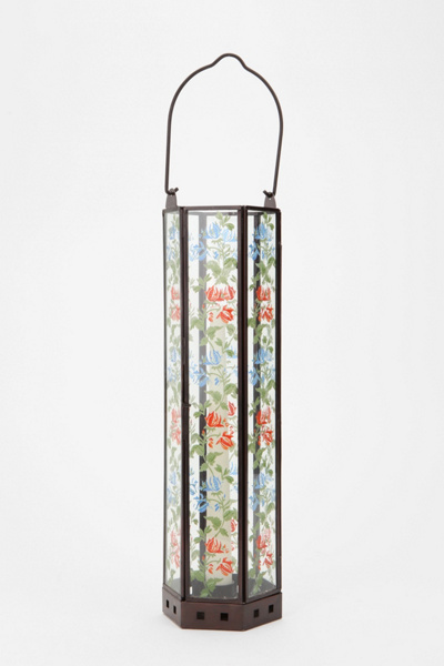 Tall Hand-Painted Lantern