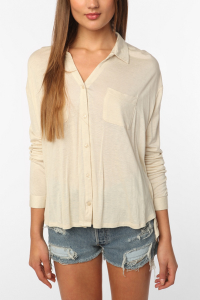 Staring at Stars Button-Down Knit Shirt