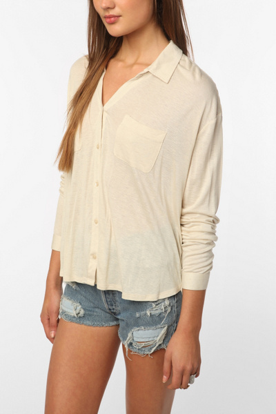 Staring at Stars Button-Down Knit Shirt