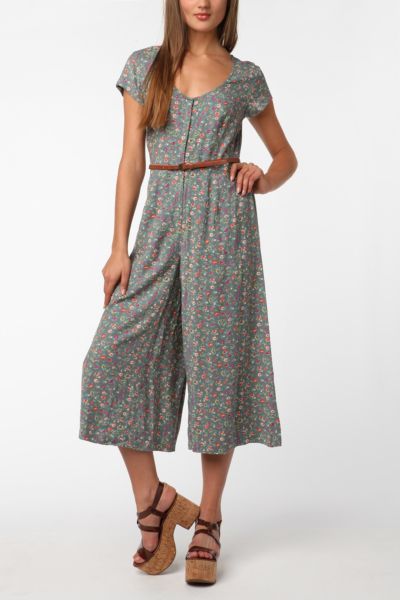 Kimchi Blue Lace It Up Pant Romper Urban Outfitters