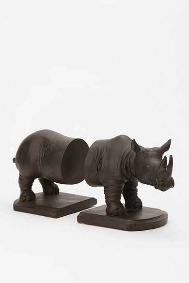 Rhino Bookend - Set of 2