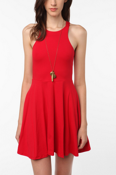 UrbanOutfitters.com > Sparkle & Fade Knit Carved Shoulder Circle Dress