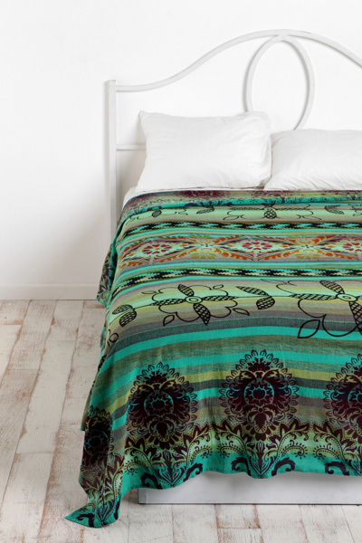 Overprinted Stripe Tapestry Urban Outfitters