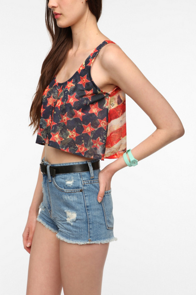 OBEY American Super Crop Tank Top