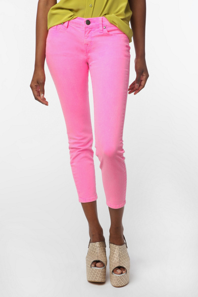 BDG Neon Grazer Mid-Rise Jean - Pink