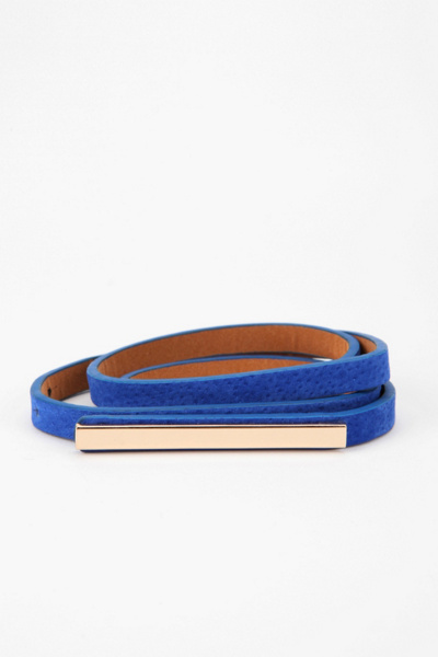 remi & reid Plated Skinny Belt