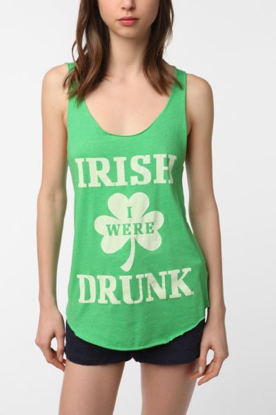 Truly Madly Deeply Irish Drunk Scoop Tank - Urban Outfitters