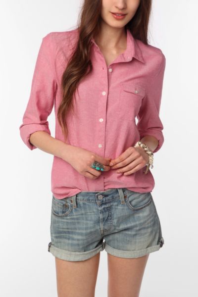 bdg button down shirt