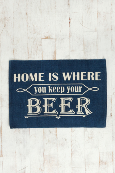 Home Is Where You Keep Your Beer Rug