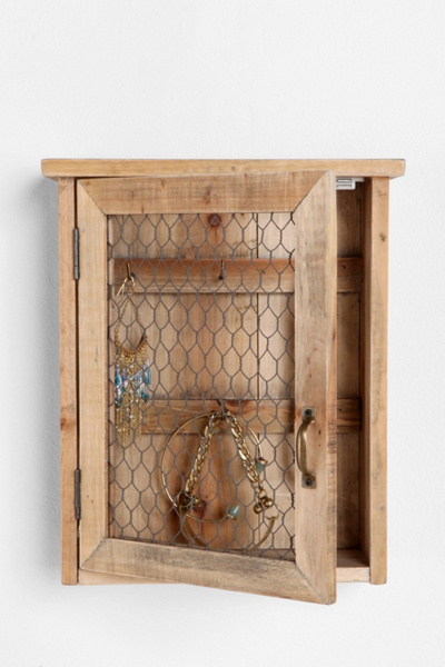 Reclaimed Wood Wall Jewelry Holder