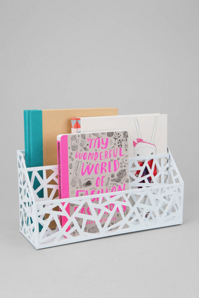Geo Cutout Letter Storage Bin Urban Outfitters