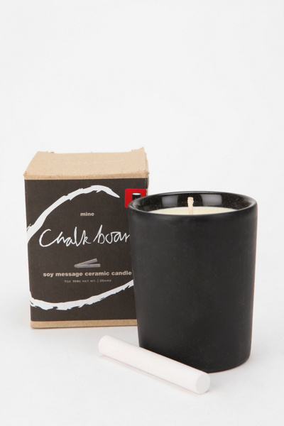 Mine Design Chalkboard Candle