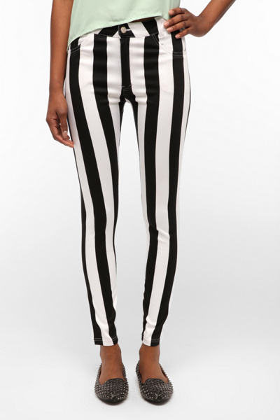 Motel Striped High-Rise Jean