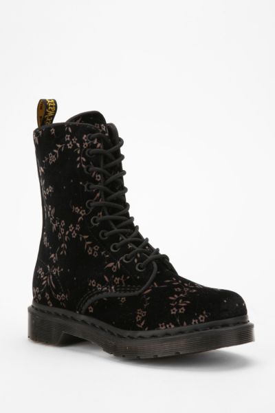 Dr. Martens Avery Velvet 10-Eye Boot