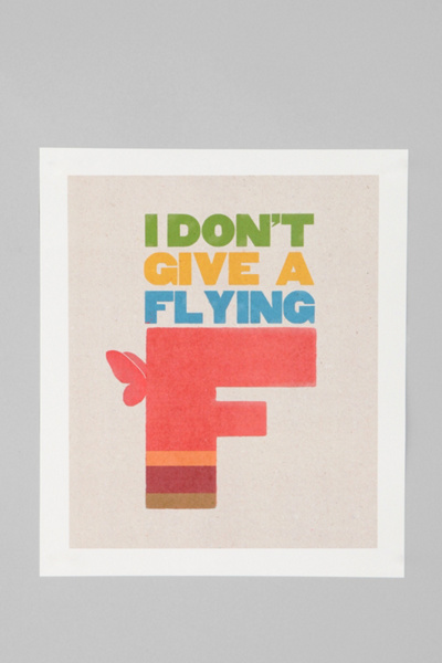 Sammy Slabbinck & D Cassaro For Society6 Flying F Art Print