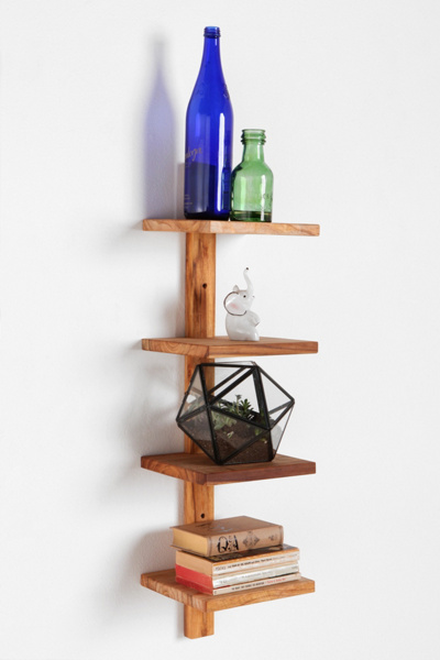 Teak Spine Small Wall Shelf Urban Outfitters