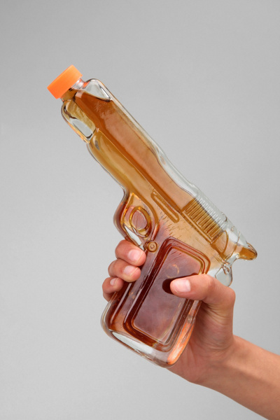 Glass Gun Decanter