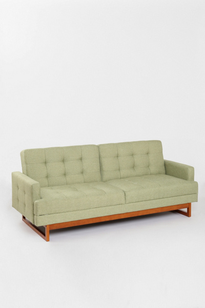 Sofa on Ava Velvet Tufted Sleeper Sofa