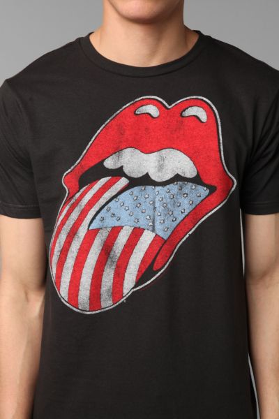 rolling stones american flag t shirt