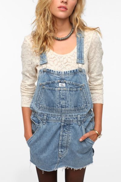 Urban Renewal Cutoff Overall Dress - Urban Outfitters