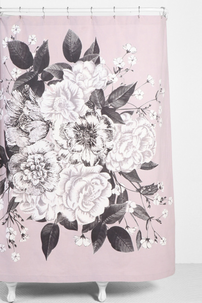 Plum & Bow Graphic Corsage Shower Curtain Urban Outfitters