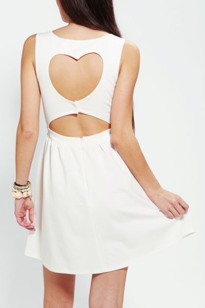 Heart Cutout Back Dress Urban Outfitters