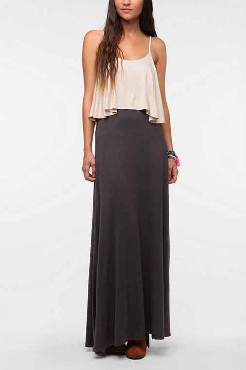 Staring At Stars Knit Layered Maxi Dress - Urban Outfitters