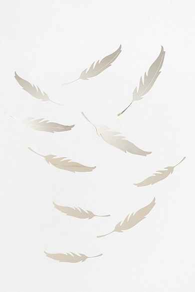 Mirrored Quill Wall Decal - Set Of 9