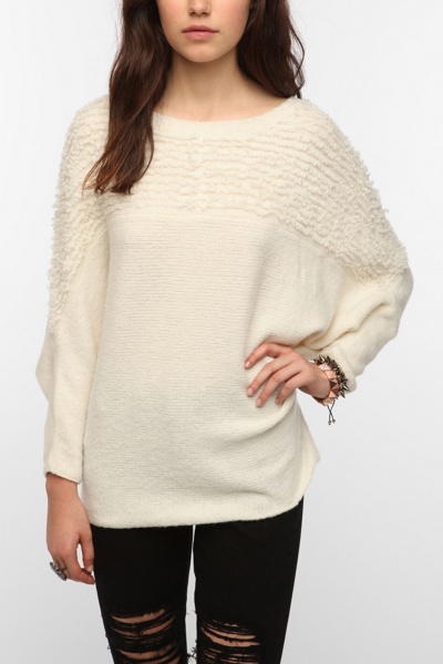 Staring at Stars Textured Oversized Dolman Sweater 
