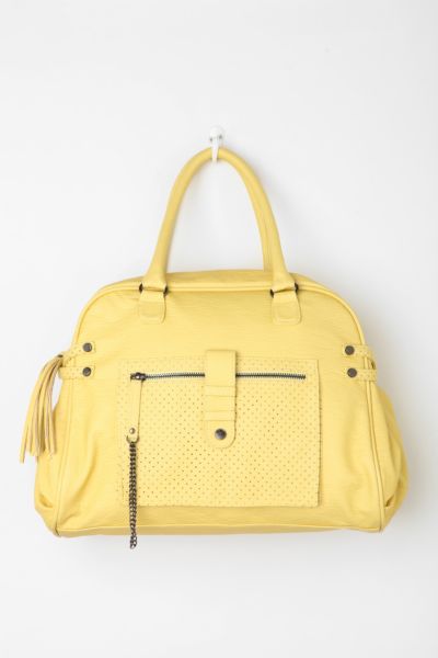 Deena & Ozzy Perforated Tassel Satchel