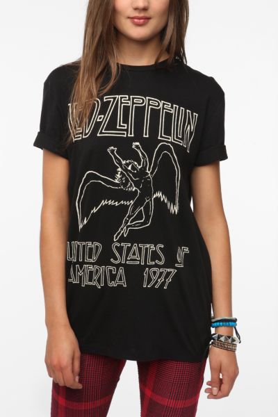 urban outfitters led zeppelin baby tee