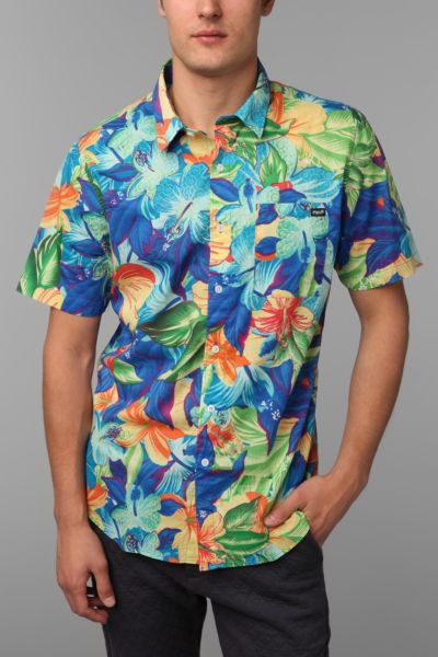 volcom hawaiian shirt