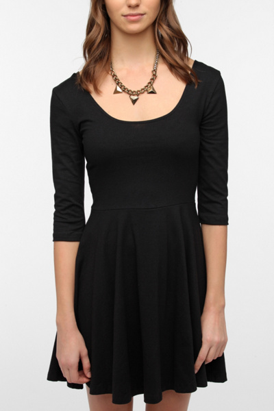 Sparkle & Fade 3/4 Sleeve Knit Circle Dress