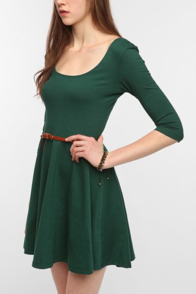 Sparkle & Fade 3/4 Sleeve Knit Circle Dress
