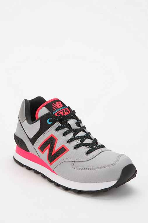 New Balance 574 Windbreaker Running Sneaker - Grey - 7.5