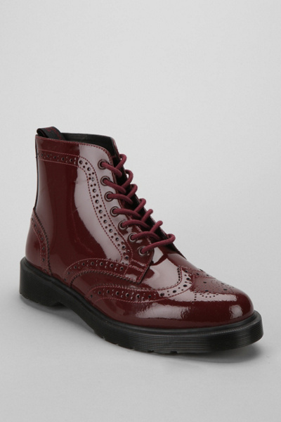 Dr. Martens Affleck Brogue Patent Leather Boot Urban Outfitters